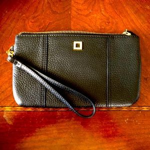 Leather Lodi’s wristlet in like-new condition